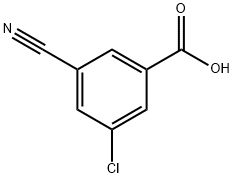 3-CHLORO-5-CYANO-BENZOIC ACID Struktur