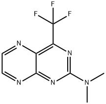 N,N-Dimethyl-4-trifluoromethyl-2-pteridinamine Struktur