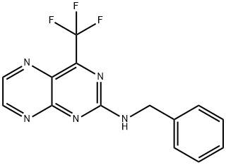 N-Benzyl-4-(trifluoromethyl)pteridin-2-amine Struktur