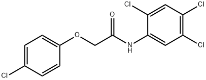 2-(4-chlorophenoxy)-N-(2,4,5-trichlorophenyl)acetamide Struktur