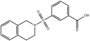 3-(3,4-Dihydroisoquinolin-2(1H)-ylsulphonyl)benzoic acid Struktur