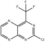 2-Chloro-4-trifluoromethylpteridine Struktur