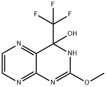 4-(Trifluoromethyl)-3,4-dihydro-2-methoxypteridin-4-ol Struktur