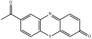 8-acetyl-3H-phenothiazin-3-one Struktur