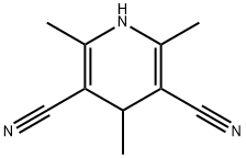 1,4-DIHYDRO-2,4,6-TRIMETHYL-3,5-PYRIDINEDICARBONITRILE Struktur