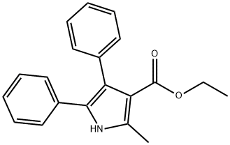 ETHYL 4,5-DIPHENYL-2-METHYL-3-PYRROLECARBOXYLATE Struktur