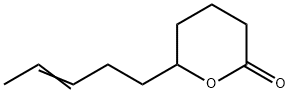 6-(3-Pentenyl)-tetrahydro-2H-pyran-2-one Struktur