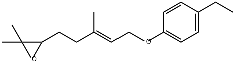 3-[(E)-5-(4-Ethylphenoxy)-3-methyl-3-pentenyl]-2,2-dimethyloxirane Struktur