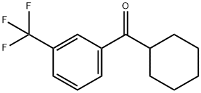 CYCLOHEXYL 3-TRIFLUOROMETHYLPHENYL KETONE Struktur