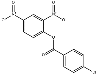 4-Chlorobenzoic acid 2,4-dinitrophenyl ester Struktur