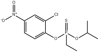 Ethylthiophosphonic acid O-isopropyl O-(2-chloro-4-nitrophenyl) ester Struktur