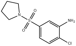 2-Chloro-5-(1-pyrrolidinylsulfonyl)aniline Struktur