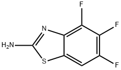 2-Benzothiazolamine,4,5,6-trifluoro-(9CI) Struktur