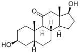 5beta-Androstan-3beta,17beta-diol-11-one Struktur