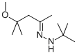 4-methoxy-4-methylpentan-2-one tert-butylhydrazone Struktur