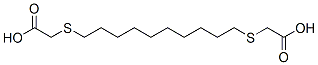 1,10-bis(carboxymethylthiodecane) Struktur