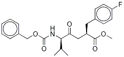 (αR)-α-[(3S)-3-(CarboxybenzylaMino)-4-Methyl-2-oxopentyl]-4-fluoro-benzenepropanoic Acid Struktur