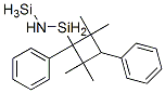 2,2,4,4-Tetramethyl-1,3-diphenylcyclobutanedisilazane Struktur