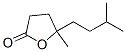 dihydro-5-methyl-5-(3-methylbutyl)furan-2(3H)-one Struktur