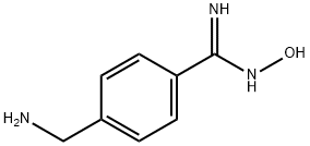 4-(Aminomethyl)-N-hydroxy-benzenecarboximidamide Struktur