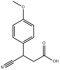 3-CYANO-3-(4-METHOXYPHENYL)PROPANOIC ACID Struktur