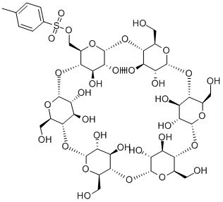 MONO-6-O-(P-TOLUENESULFONYL)-ALPHA-CYCLODEXTRIN Struktur