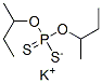 Phosphorodithioic acid, O,O-bis(1-methylpropyl) ester, potassium salt Struktur