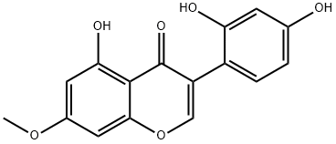 3-(2,4-Dihydroxyphenyl)-5-hydroxy-7-methoxy-4H-1-benzopyran-4-one Struktur