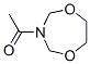 2H-1,5,3-Dioxazepine, 3-acetyltetrahydro- (8CI) Struktur