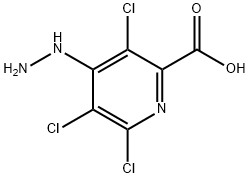 3,5,6-TRICHLORO-4-HYDRAZINO-PYRIDINE-2-CARBOXYLIC ACID Struktur