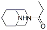 3,9-Diazabicyclo[3.3.1]nonane,3-(1-oxopropyl)-(9CI) Struktur