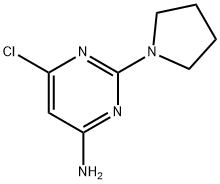 6-CHLORO-2-(1-PYRROLIDINYL)-4-PYRIMIDINAMINE Struktur