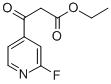 2-Fluoro-beta-oxo-4-pyridinepropanoicacidethylester Struktur