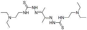 1,1'-(1,2-Dimethyl-1,2-ethanediylidene)bis[4-[2-(diethylamino)ethyl]thiosemicarbazide] Struktur