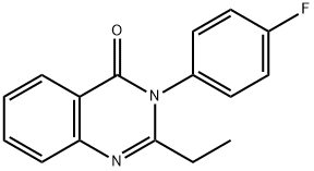 2-ethyl-3-(4-fluorophenyl)quinazolin-4(3H)-one Struktur