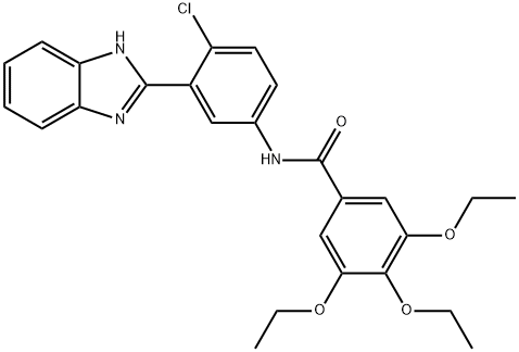 N-[3-(1H-Benzimidazol-2-yl)-4-chlorophenyl]-3,4,5-triethoxybenzamide price.