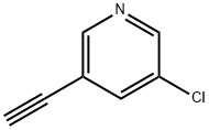 PYRIDINE，3-CHLORO-5-ETHYNYL Struktur