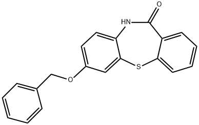 7-Benzyloxy-10,11-dihydrodibenzo[b,f[[1,4]thiazepin-11-one Struktur