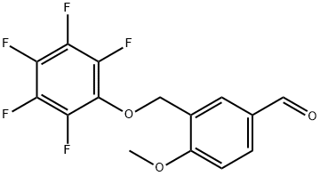 4-METHOXY-3-[(PENTAFLUOROPHENOXY)METHYL]BENZALDEHYDE Struktur