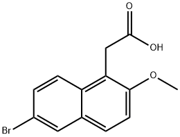 (6-BROMO-2-METHOXY-1-NAPHTHYL)ACETIC ACID, 329269-13-8, 結(jié)構(gòu)式