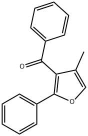 Methanone, (4-Methyl-2-phenyl-3-furanyl)phenyl- Struktur