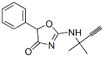 2-[(1,1-Dimethyl-2-propynyl)amino]-5-phenyl-2-oxazolin-4-one Struktur