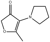 3(2H)-Furanone,  5-methyl-4-(1-pyrrolidinyl)- Struktur