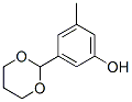 Phenol, 3-(1,3-dioxan-2-yl)-5-methyl- (9CI) Struktur