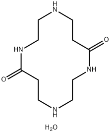 1,4,8,11-Tetraazacyclotetradecane-5,12-dione dihydrate Struktur