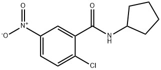 2-chloro-N-cyclopentyl-5-nitrobenzamide Struktur