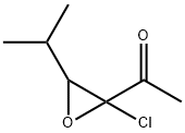 Ethanone,  1-[2-chloro-3-(1-methylethyl)oxiranyl]-  (9CI) Struktur