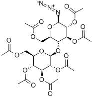 HEPTA-O-ACETYL-SS-MALTOSYL AZIDE Struktur