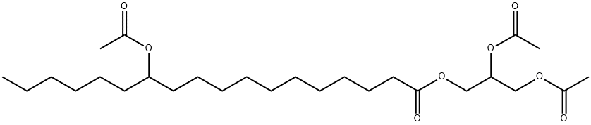 12-(ACETOXY)STEARICACID,2,3-BIS(ACETOXY)PROPYLESTER Struktur