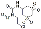 5-[3-(2-Chloroethyl)-3-nitrosoureido]-1,3-dithiane 1,1,3,3-tetraoxide Struktur